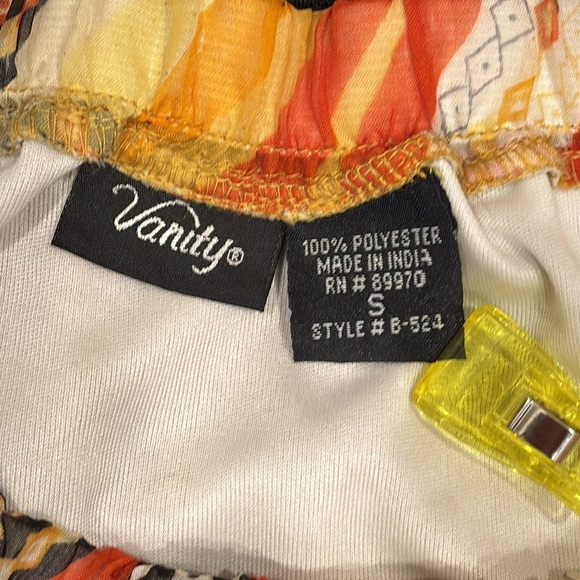 Skater Skirt -S Vanity Orange chiffon - Picture 8 of 8